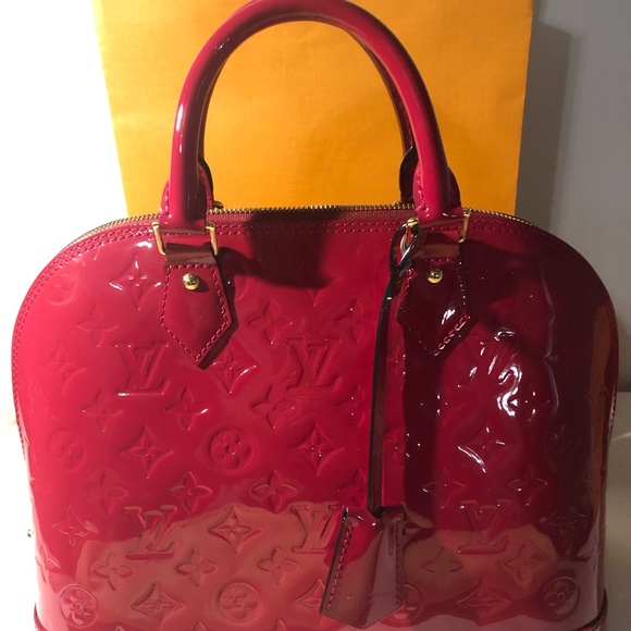 Louis Vuitton Alma PM in Vernis leather Rose Indien Patent leather - Picture 2 of 13